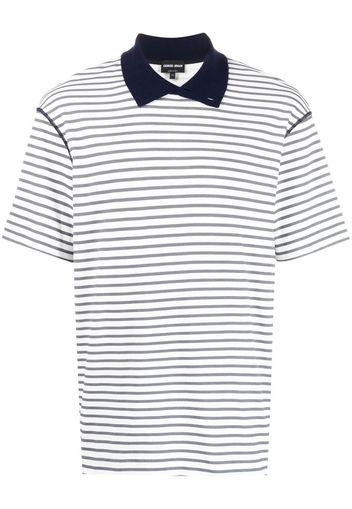 Giorgio Armani Polo a righe - Bianco