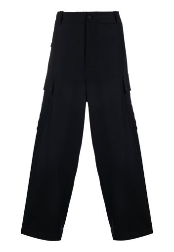 Giorgio Armani straight-leg wool trousers - Blu