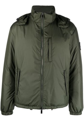 Giorgio Armani padded zipped jacket - Verde