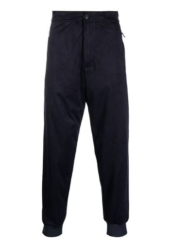 Giorgio Armani cuffed tapered-leg trousers - Blu