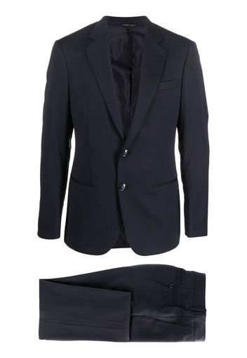 Giorgio Armani slim-fit wool two-piece suit - Blu