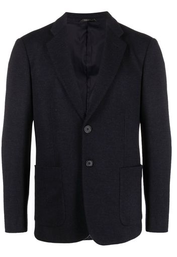 Giorgio Armani single-breasted tailored blazer - Blu