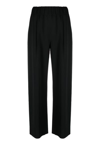 Giorgio Armani wide-leg silk trousers - Nero