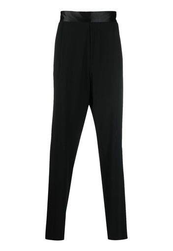 Giorgio Armani tapered-leg trousers - Nero