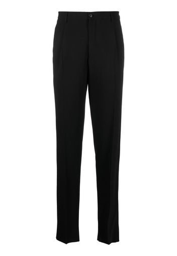 Giorgio Armani pleat-detail tailored trousers - Nero