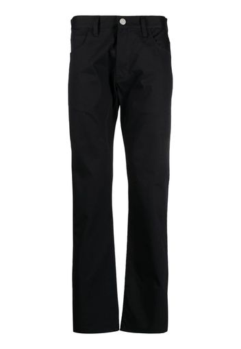 Giorgio Armani fiver-pocket straight-leg trousers - Blu