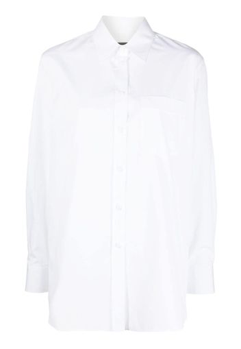 Giorgio Armani long-sleeve cotton shirt - Bianco