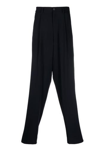 Giorgio Armani drop-crotch trousers - Blu