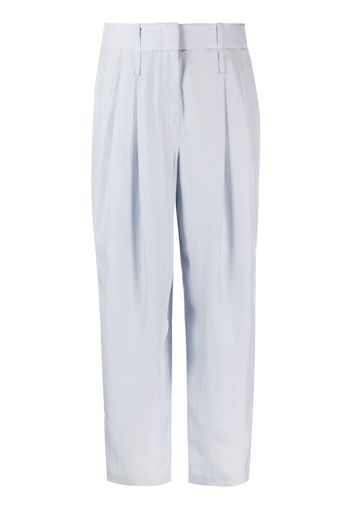 Giorgio Armani silk tapered trousers - Blu