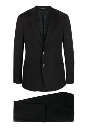 Giorgio Armani single-breasted two-piece suit - Nero