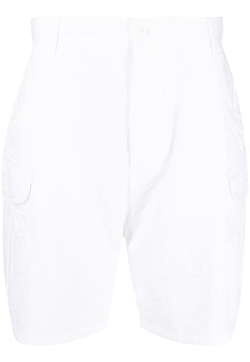 Giorgio Armani seersucker cargo shorts - Bianco