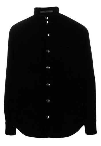 Giorgio Armani high-neck long-sleeved shirt - Nero