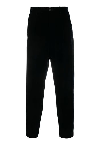 Giorgio Armani straight-leg velvet trousers - Blu