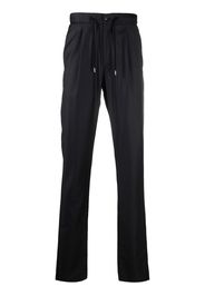 fine knit drawstring waist trousers