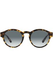 Giorgio Armani tortoiseshell-effect round-frame sunglasses - Blu