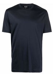 Giorgio Armani round-neck jersey T-shirt - Blu