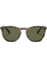 Giorgio Armani tortoiseshell-effect round-frame sunglasses - Marrone