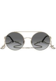 Giorgio Armani rounded frame tinted sunglasses - Oro