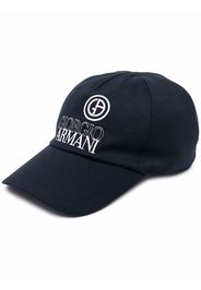 Giorgio Armani embroidered-logo cap - Blu