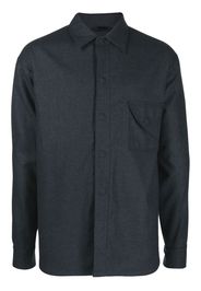 Giorgio Armani wool shirt jacket - Blu