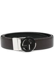 Giorgio Armani logo buckle belt - Marrone