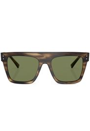 Giorgio Armani tortoiseshell-effect square-frame sunglasses - Marrone