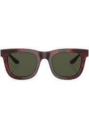 Giorgio Armani tortoiseshell-effect round-frame sunglasses - Rosso