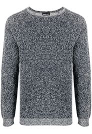 Giorgio Armani ribbed crew-neck jumper - Blu