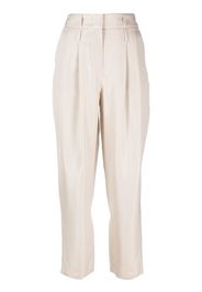 Giorgio Armani high-waisted tailored trousers - Toni neutri