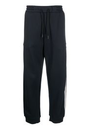 Giorgio Armani logo-embroidery track pants - Blu