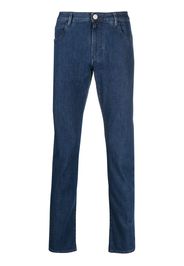 Giorgio Armani slim-cut mid-rise jeans - Blu