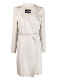 Giorgio Armani belted midi coat - Toni neutri