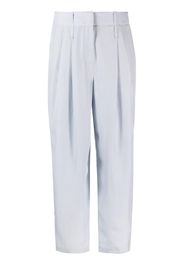 Giorgio Armani silk tapered trousers - Blu