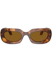 Giorgio Armani tortoiseshell-effect square-frame sunglasses - Marrone