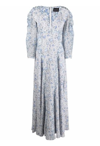 Giovanni Bedin floral-print maxi dress - Blu