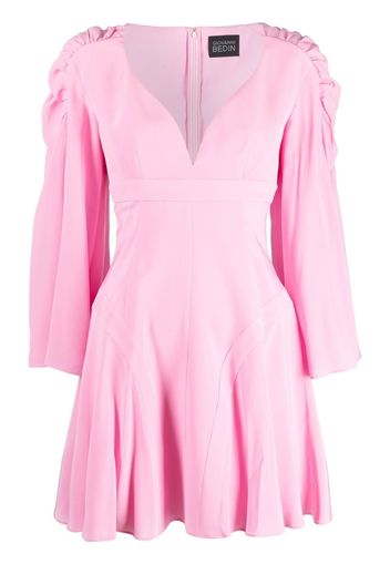 Giovanni Bedin draped-shoulders silk dress - Rosa