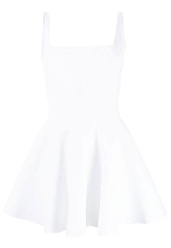 Giovanni Bedin square-neck flared dress - Bianco