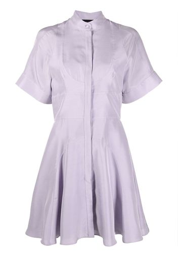 Giovanni Bedin silk mini shirt-dress - Viola