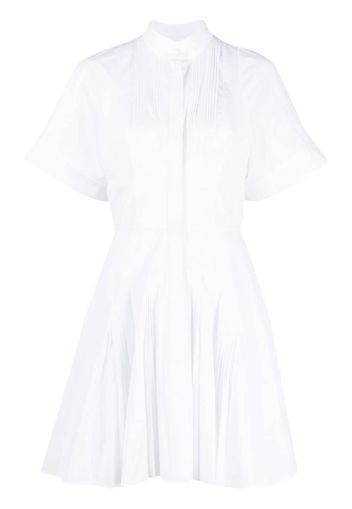 Giovanni Bedin flared short-sleeve shirtdress - Bianco