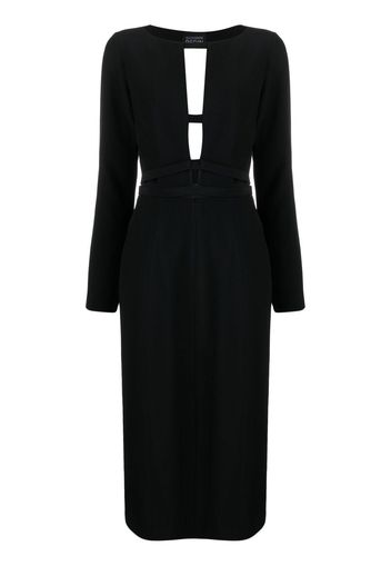 Giovanni Bedin cut-out midi dress - Nero