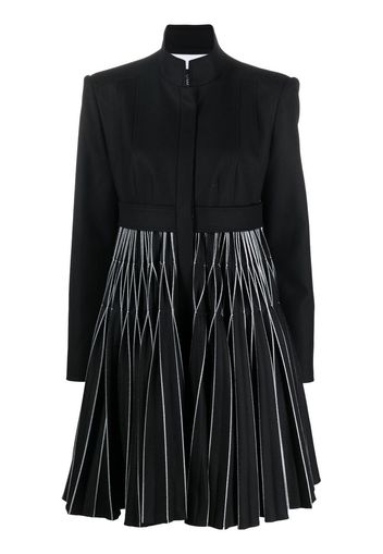 Giovanni Bedin Origami pleated-hem blazer - Nero