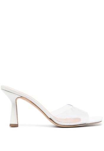 Giuliano Galiano ROSEGLAMOUR 70mm leather mules - Bianco