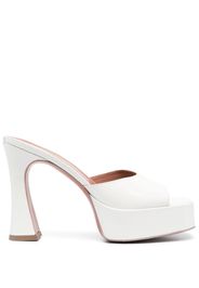 Giuliano Galiano Charlie 125mm patent-leather mules - Bianco