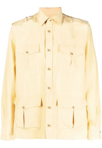 Giuliva Heritage pocket-front silk shirt - Giallo