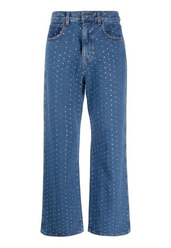 Giuseppe Di Morabito Jeans con decorazione di cristalli - Blu