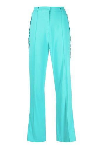 Giuseppe Di Morabito lace-up detail straight-leg trousers - Blu