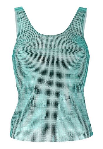 Giuseppe Di Morabito rhinestone-embellished tank top - Blu