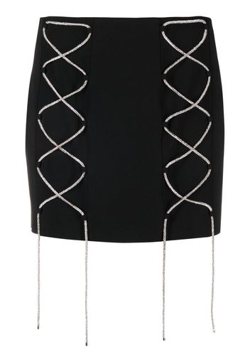 Giuseppe Di Morabito crossover-straps mini skirt - Nero