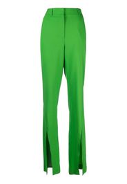 Giuseppe Di Morabito front-slit wool-blend trousers - Verde