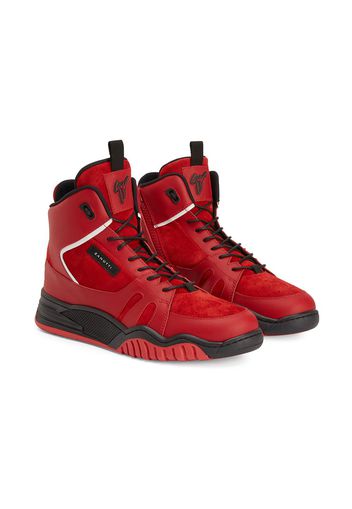 Giuseppe Junior TEEN Talon Jr high-top sneakers - Rosso